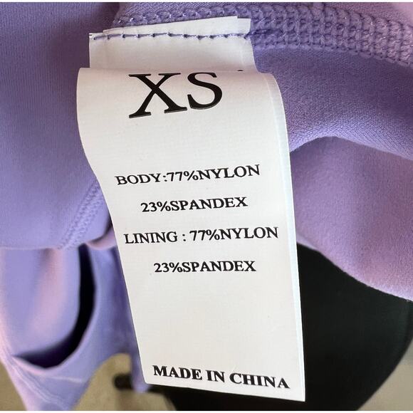 Women's Lilac Purple Activewear Tennis Dress Sports Nylon Built-in Shorts XS - Picture 5 of 7